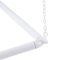 Set de Barras Angulares Plastificadas 19 Mm Para Ducha 75 X 175 Cms Blanco