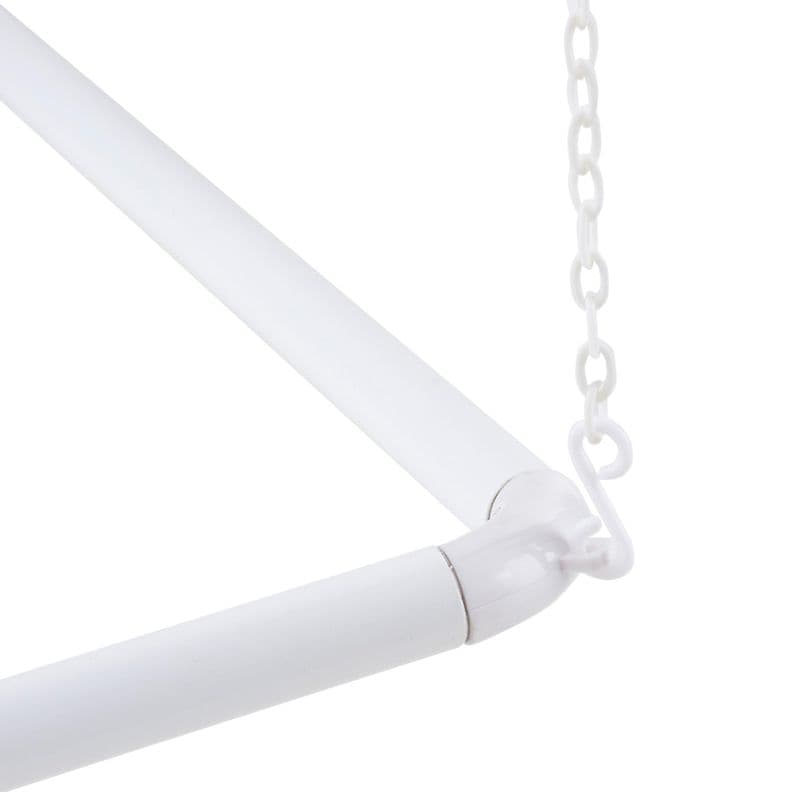 Set de Barras Angulares Plastificadas 19 Mm Para Ducha 75 X 175 Cms Blanco
