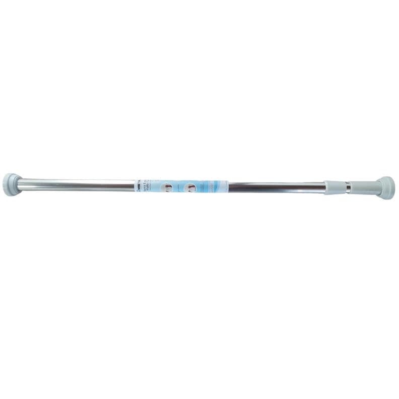 Barra Extensible Para Duchas 110 A 200 Cm Inoxidable 25 Mm Plateado Metalico