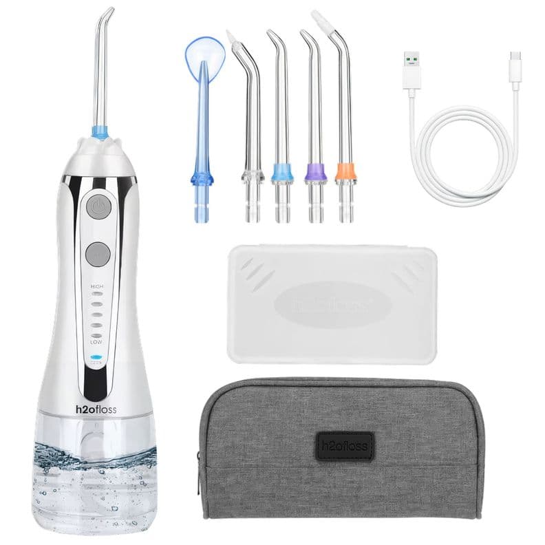 Irrigador Dental Limpieza Bucal H2ofloss Irrigador Bucal Blanco