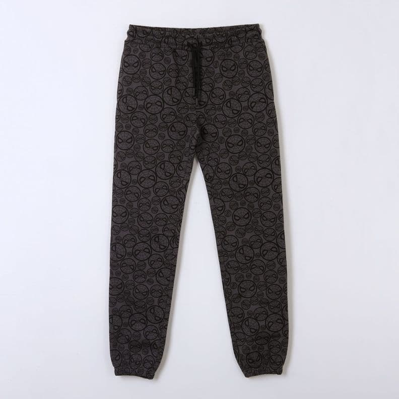 Pantalon de Buzo Nino Full Print Caras Spiderman Gris Marvel 10