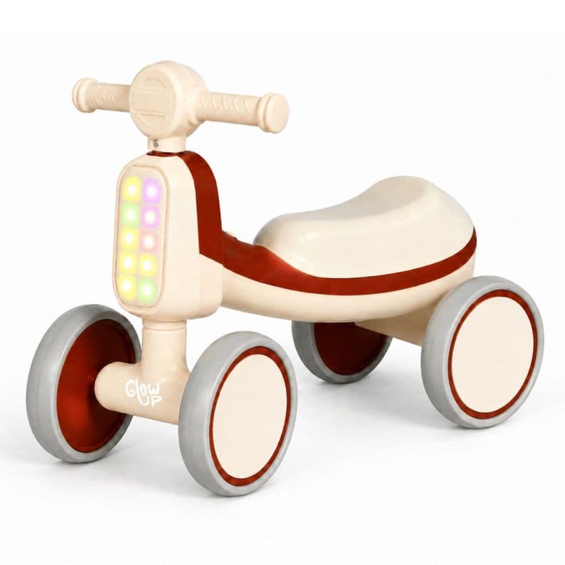 Triciclo Infantil con Luz y Sonido Bambi Burdeos GlowUp