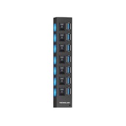 Hub 7 Puertos USB 3.0 Multi Cargador Tecnolab Negro