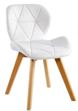 Silla Acolchada para Comedor Radar Wood Blanco 0
