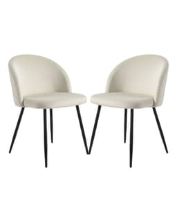 PACK 2 SILLAS NORDIC FELPA BLACK Beige