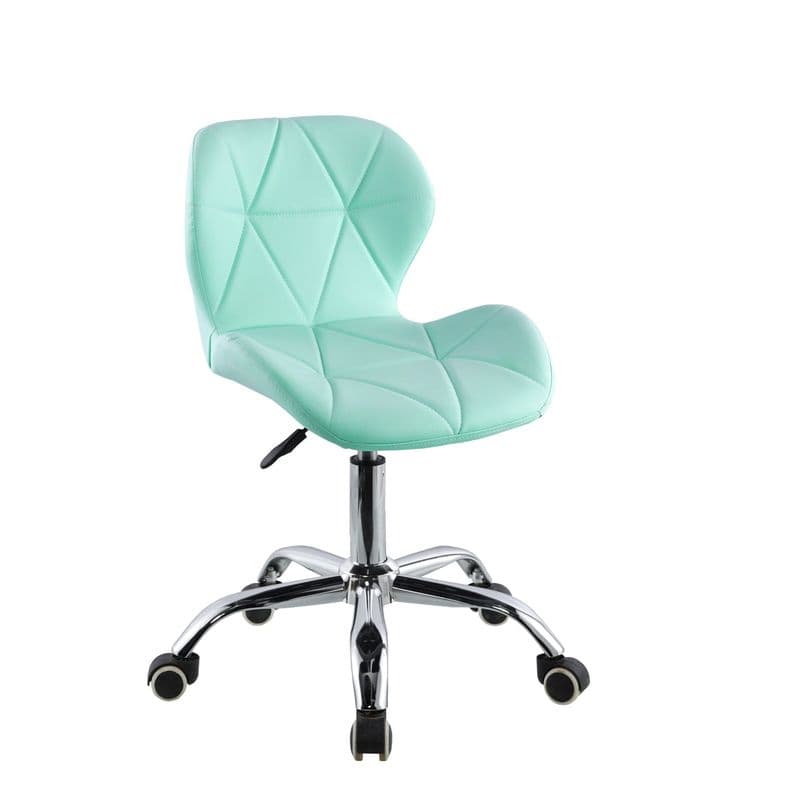 Silla de escritorio acolchada giratoria Mariposa Verde Menta
