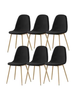 Pack x6 Sillas de Comedor Trendytop Negro