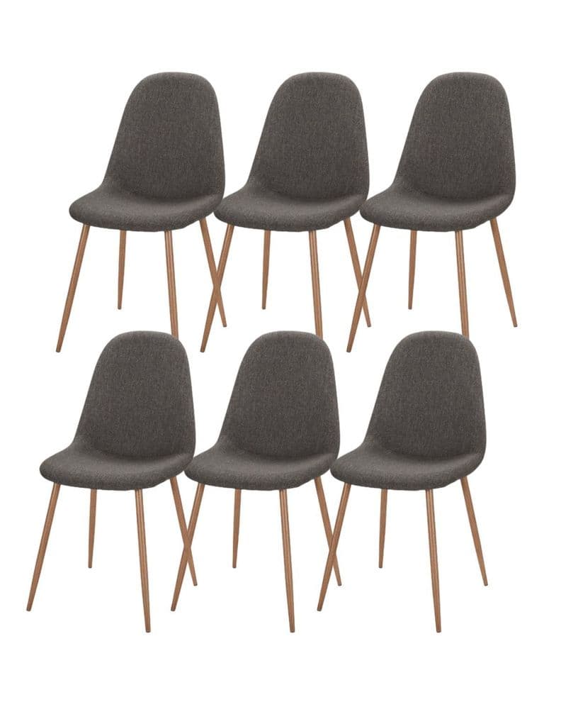 Pack x6 Sillas de Comedor Trendytop Gris