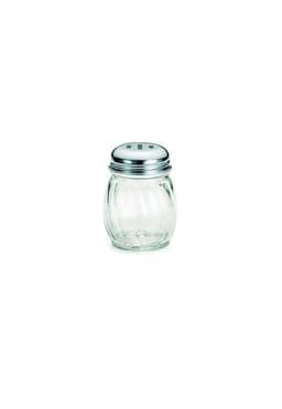 FRASCO VIDRIO TAPA RANURADA 170 gr Transparente