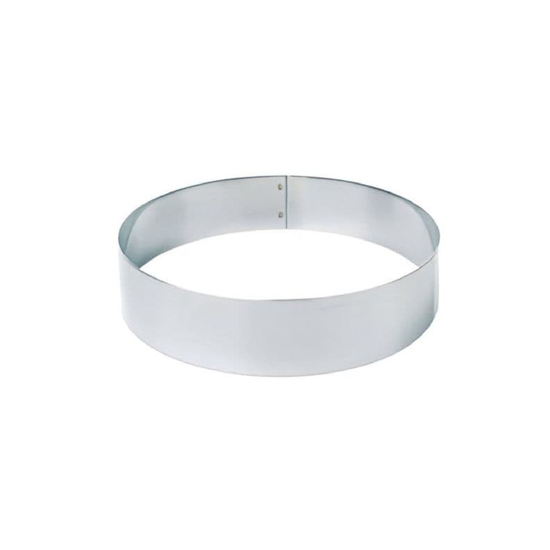 MOLDE REDONDO ACERO INOX MEDIDA 12 X 4.5 X 1 MM Plateado