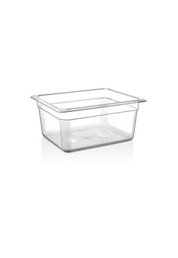 CONTENEDOR POLICARBONATO TRANSPARENTE 1/2x15 cms.