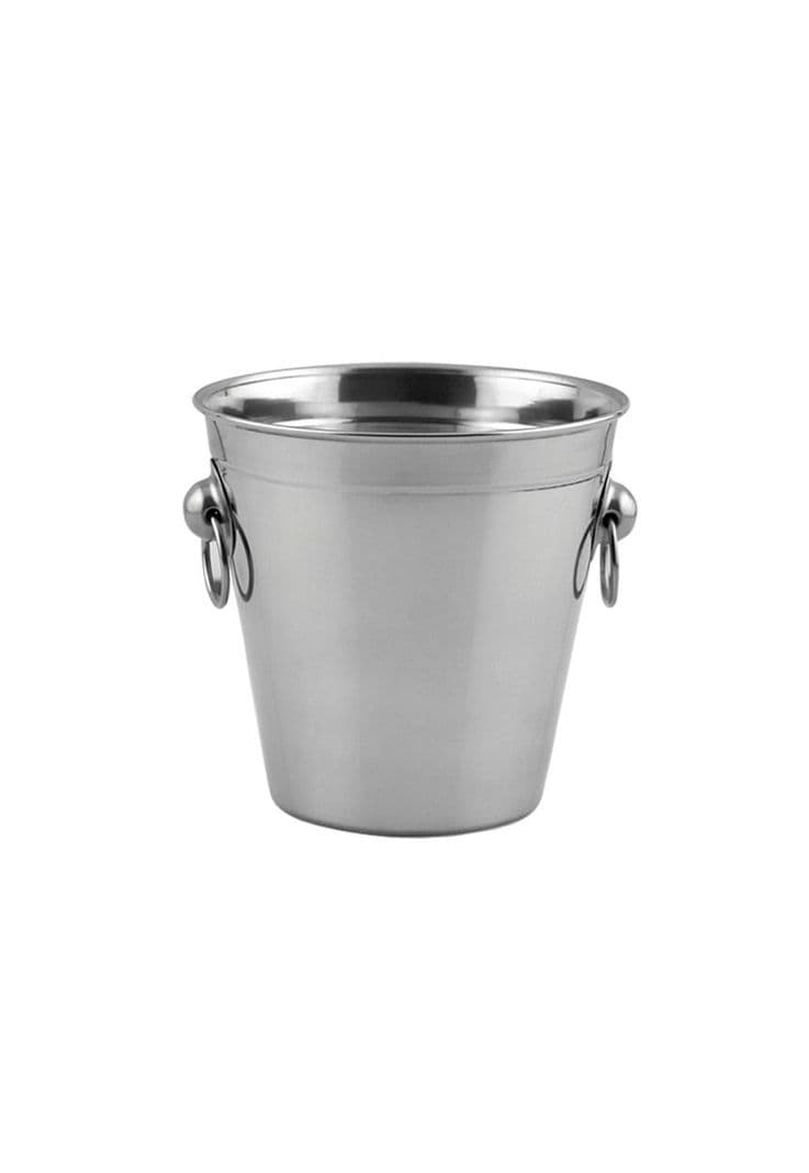 HIELERA ACERO INOX CON ARGOLLA 12 X11 CM Plata