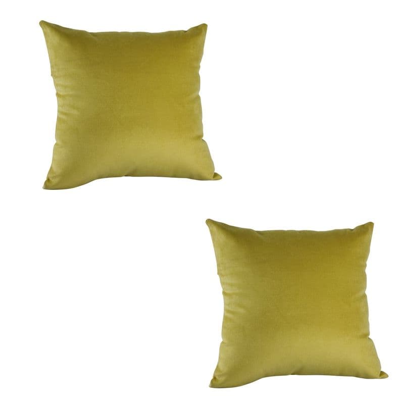 Set 2 Cojines New velvet 40x40 cm Pistacho Verde
