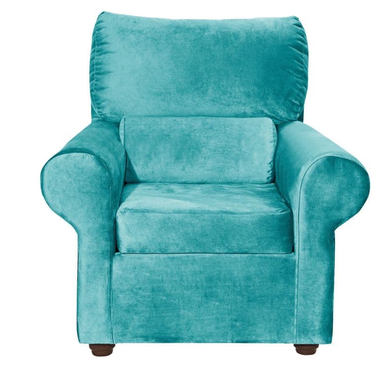 Sillon Beron 1c Felpa Turquesa 95 x 90 x 100 Calipso