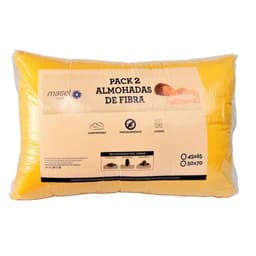 Set 2 almohadas premium Eco colores 50x70 amarillo