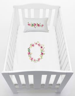 Cubreplumon cuna, Letras Vintage O Blanco