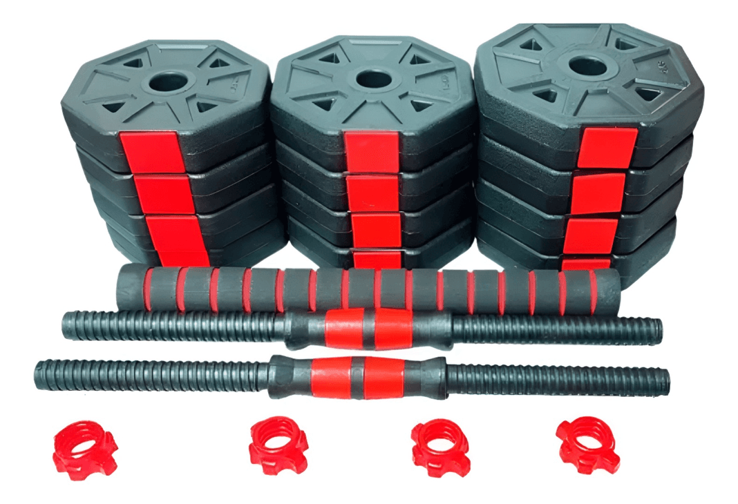 Set Mancuernas Pesas Ajustables 20kg Fitness Hexagonal