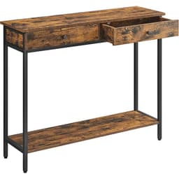 Mueble Recibidor Arrimo 2 Cajonera Bristol Estilo Industrial Cafe