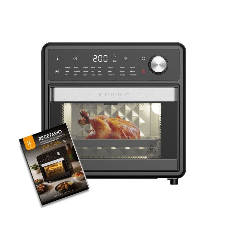 Horno Freidora de Aire Full Edition 24 en 1 15L Negro