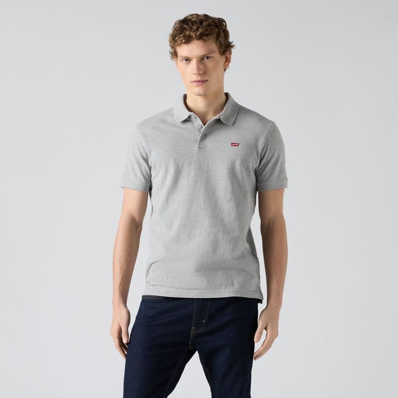 Polera Hombre Regular Fit Lisa Logo Gris Levis 35883-0004 L
