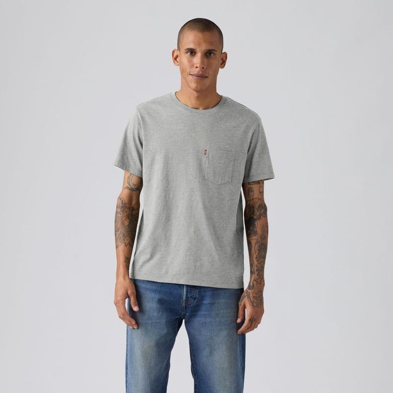 Polera Hombre Classic Pocket Tee Gris Levis 19342-0171 XL