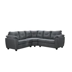 Sofa Seccional Lucero 3 Cuerpos Tela Gris 212