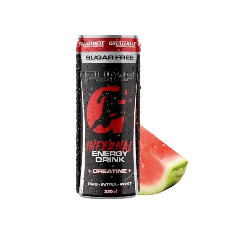 G-Energydrink Pump Infernal con creatina - Greathlete - Sandia Diseno 1