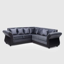 SOFA SECCIONAL NEW IRLANDA BI GRIS NEGRO