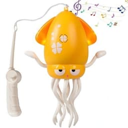 Pulpo Bailarin Juguete Magico Electronico Con Luces Amarillo