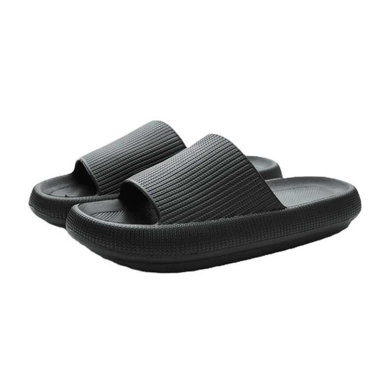 Sandalia Pantufla Suave de Verano Antideslizante de Casa Negro 44 45