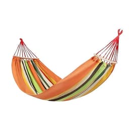 Hamaca Doble 260 x 150 cm Resistente Comoda Naranjo
