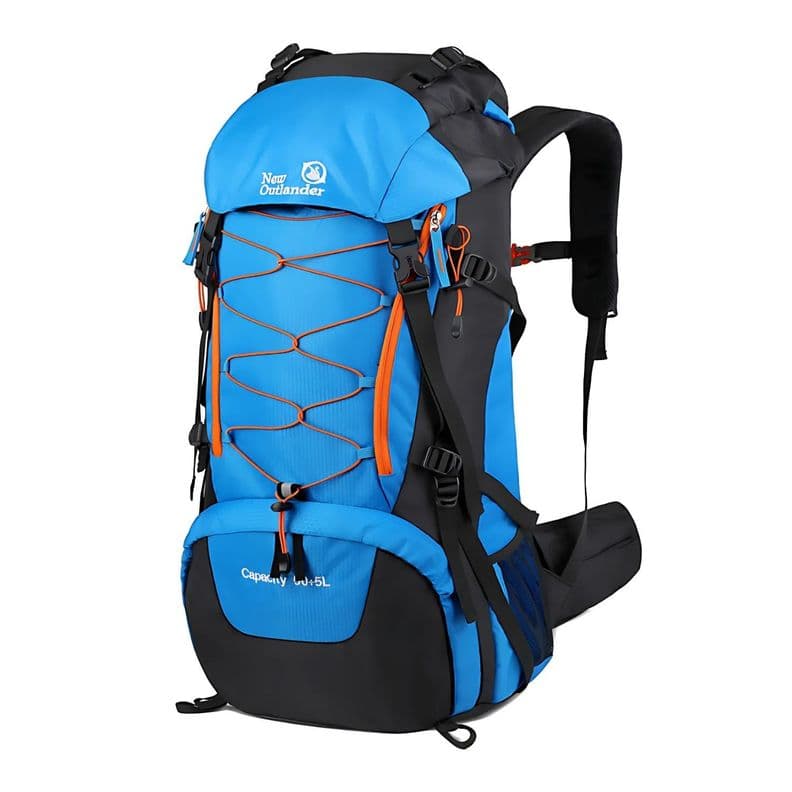 Mochila Camping 65 Litros Unisex Outdoor Deportiva Azul 0