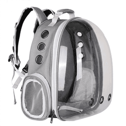 Mochila Transportadora De Gato Perro Mascotas
Gris L