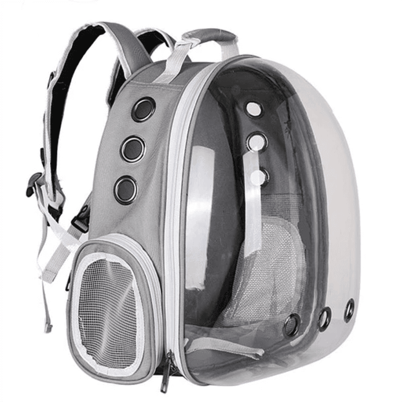 Mochila Transportadora De Gato Perro Mascotas
Gris L
