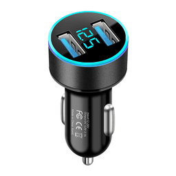 Cargador Adaptador Automovil Usb Doble Entrada 12-24v 3.1a