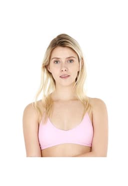 Traje de Bano Top con Vivos H2O Wear Rosado M