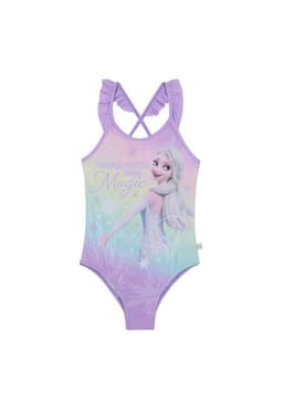 Traje de Bano Nina Entero Disney Frozen Lila C/Vuelos