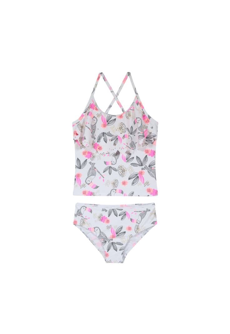 Traje de Bano Nina Tankini UV30+ H2O Wear Blanco 12