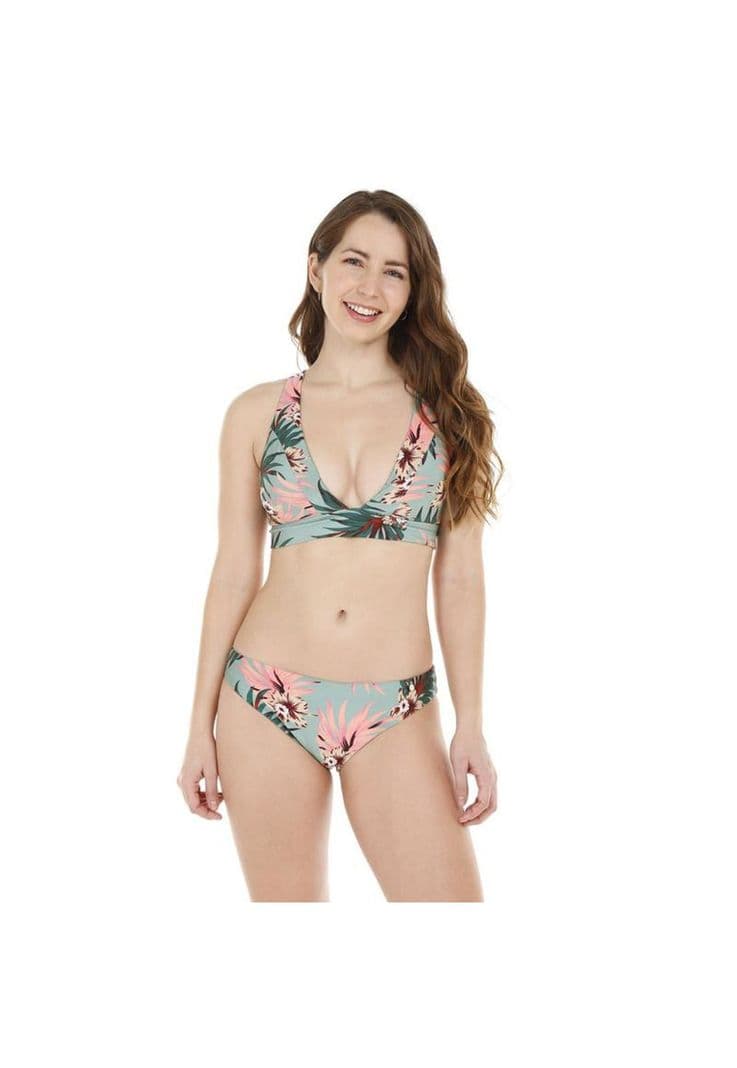 Traje de Bano Bikini Mujer H2O Wear Copa con Brillo Verde L