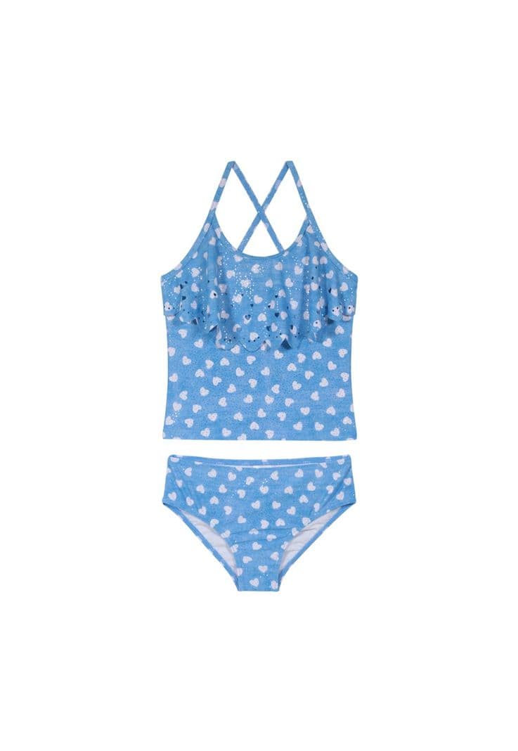 Traje de Bano Nina Tankini UV30+ H2O Wear Celeste 10