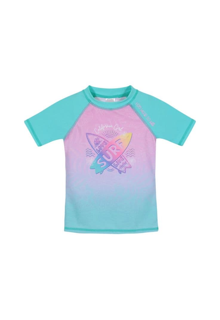 Polera Nina UV50+ H2O Wear Verde M/Corta 6