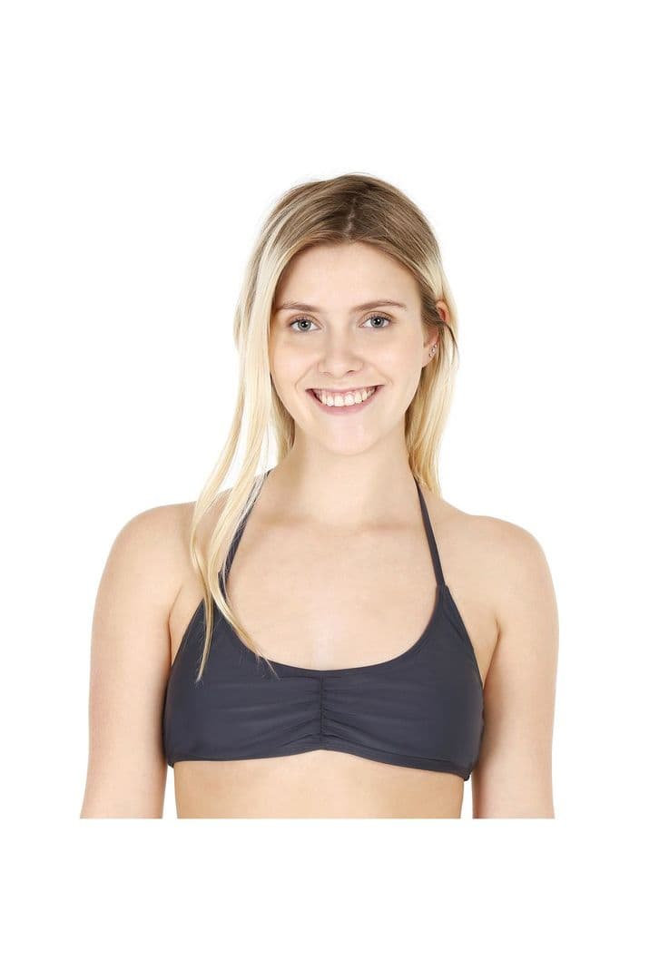 Traje de Bano Top Bralette Mujer H2O Wear Gris Grafito S