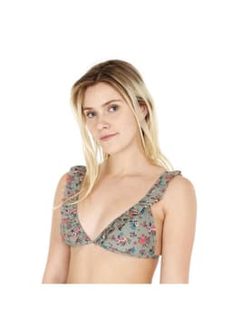 Traje de Bano Top Mujer H2O Wear Estampado Verde M
