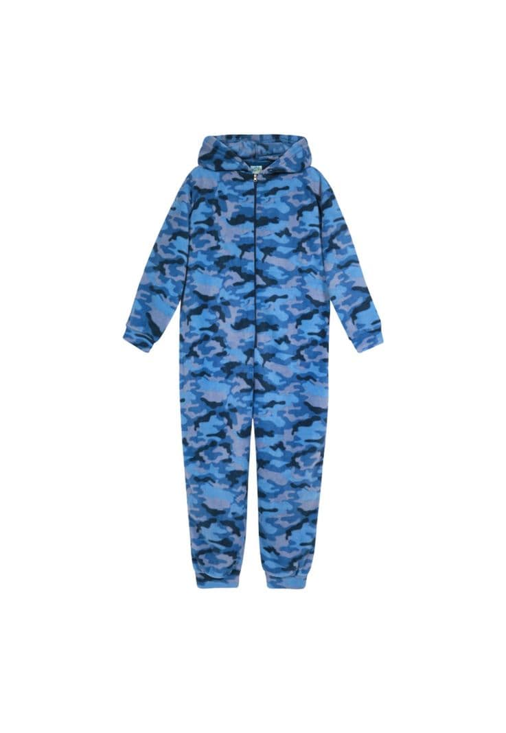 Pijama Teens Nino Polar Camuflaje H2O Wear Azul 16