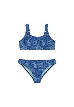 Traje de Bano Nina Teens Bikini UV50 Bretel H2O Wear Celeste 12