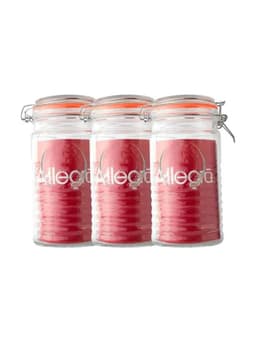 Pack de 3 Frascos con tapa de Vidrio 1Litro Allegra