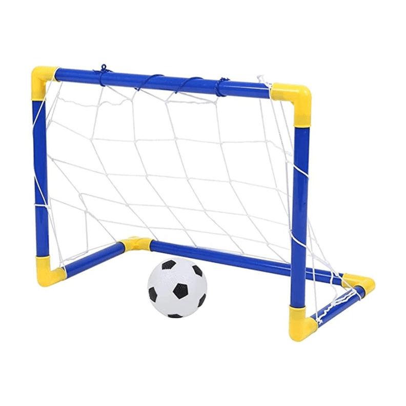 Juego De Porteria De Futbol Portatil Para Jardin, Parque Azul Marino