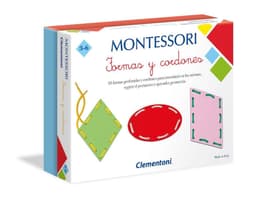 Juego Montessori Formas y Cordones Blanco