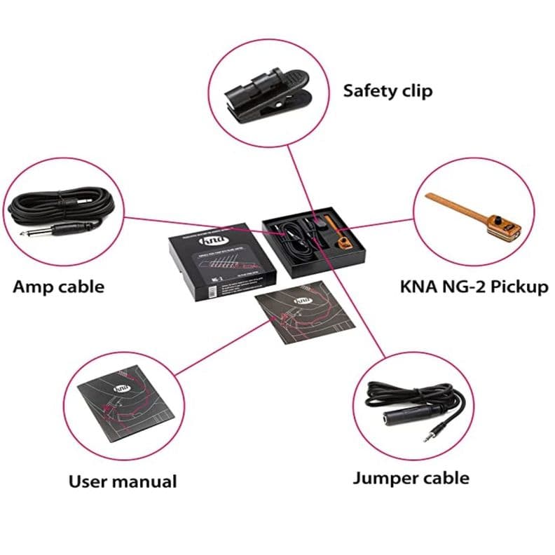 Pastilla Piezoel ctrico KNA NG 2 Micr fono Guitarra Cl sica con control de volumen Caoba