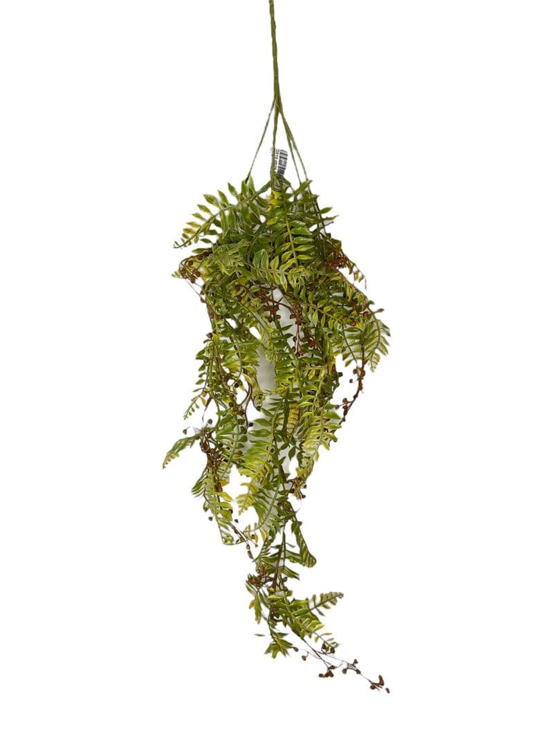 Planta Decorativa Corel Ramo Colgante Cypress Con Berry Verde